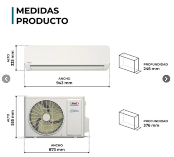 Aire acondicionado de 24000 Btu Split Anwo Inverter R32 - Imagen 5