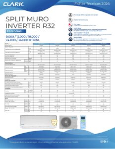 Aire Acondicionado de 12.000 btu Clark Inverter R32 - Imagen 3