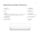 Aire Acondicionado 18.000 btu Kendal Inverter R32 - Imagen 3