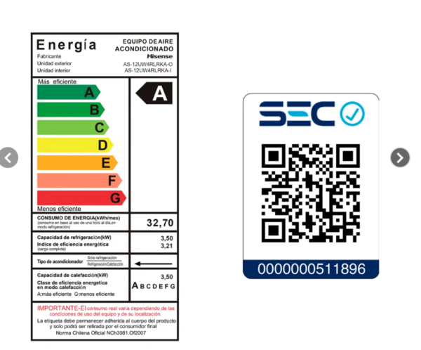 Aire Acondicionado de18.000 btu Hisense Inverter R32 - Imagen 5